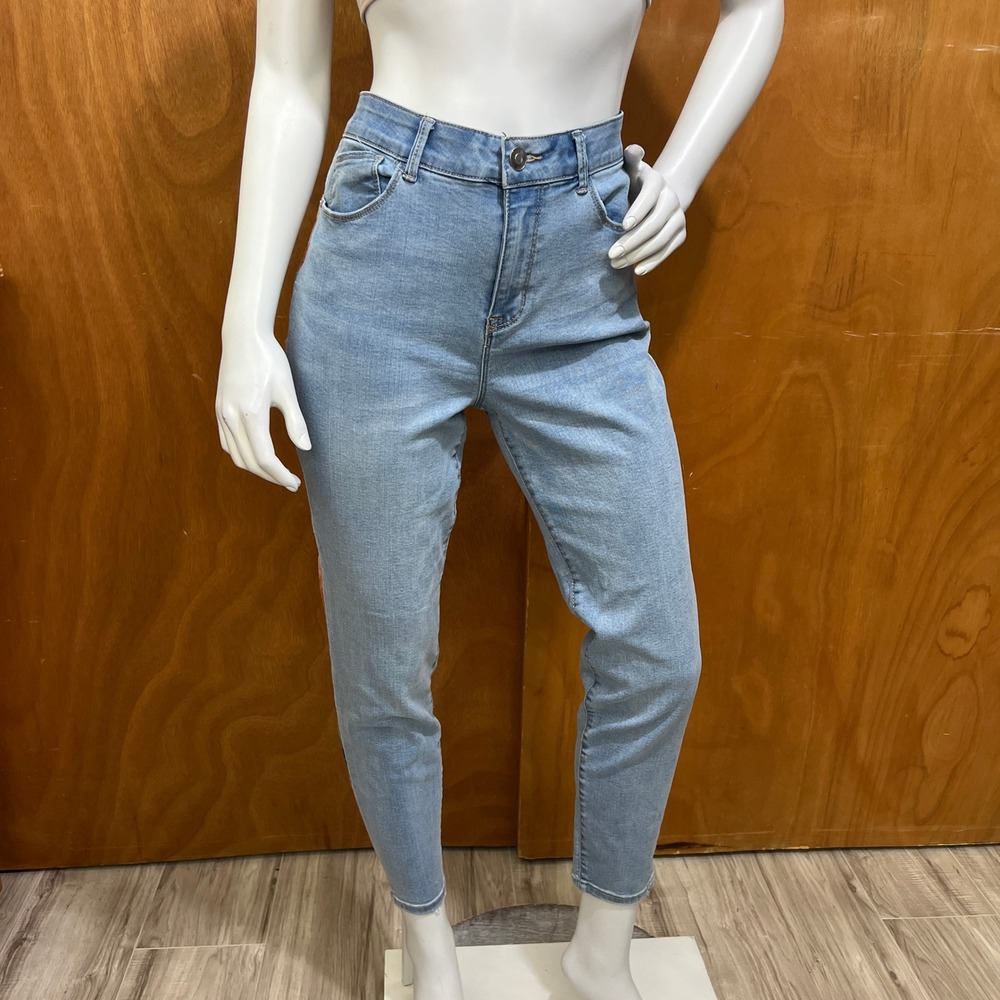 Knox Rose Skinny Jeans Size 12 Light Wash Boho Embroidered Side